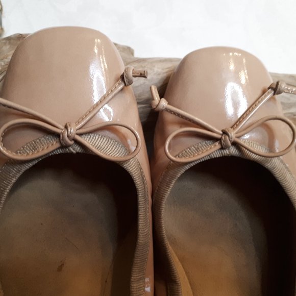 Mr. Seymour | Nude Patent Leather | Ballerina Flat - Picture 4 of 8